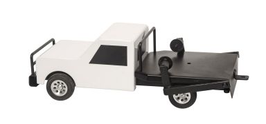 Flatbed Hay Truck Black/White