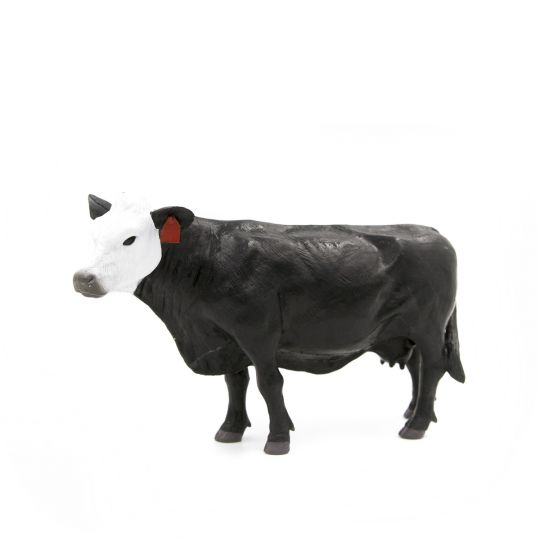 cow soft toy white black